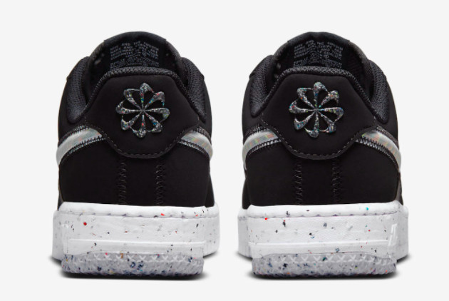 Nike AF1 Crater Black Colorful Swooshes DH0927-001: Stylish & Sustainable Footwear