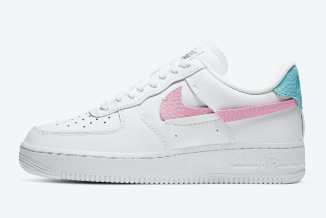 Women's Nike Air Force 1 LXX White/Pink Rise-Bleached Aqua DC1164-101 | Must-Have Sneaker for Fashion-forward Women