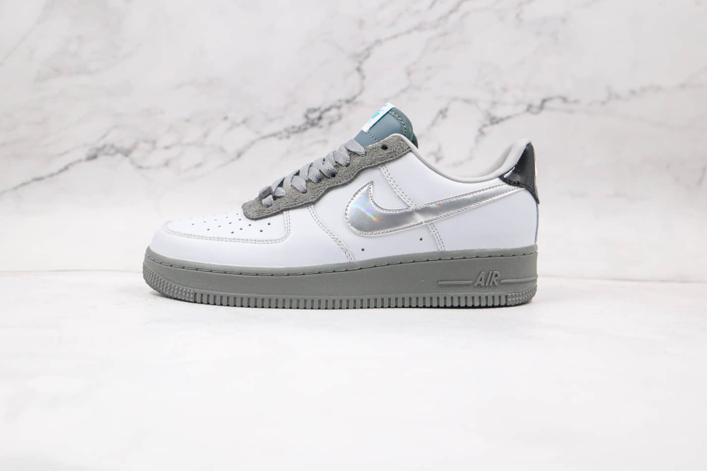 Nike Air Force 1 Low University Light Grey Silver Army DC1163-100 - Stylish Sneakers for Every Day