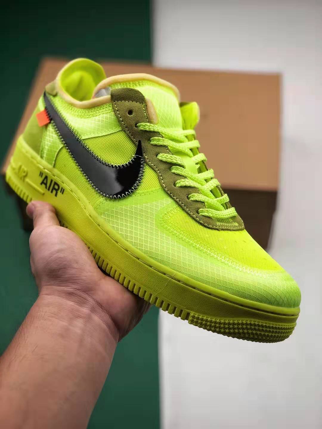 Nike Off-White x Air Force 1 Low 'Volt' AO4606-700 | Limited Edition Sneakers