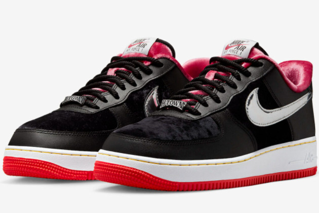 Nike Air Force 1 Low 'H-Town' Black/Multi-Color-University Red-Tour Yellow-Metallic Silver DZ5427-001 - Stylish Sneakers for Urban Fashion