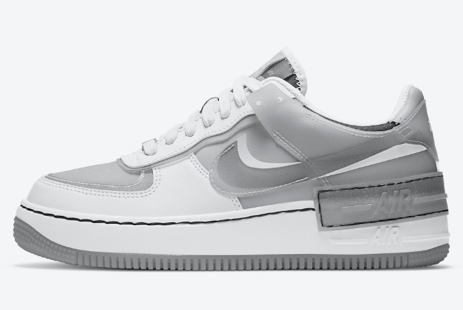 Nike Wmns Air Force 1 Shadow 'Particle Grey' CK6561-100 - Best Prices & Deals