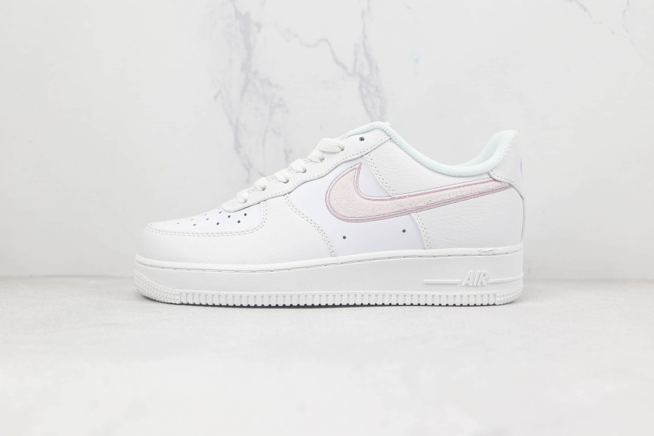 Nike Air Force 1 '07 Essential 'Chenille Swoosh - White Lilac' DN5056-100