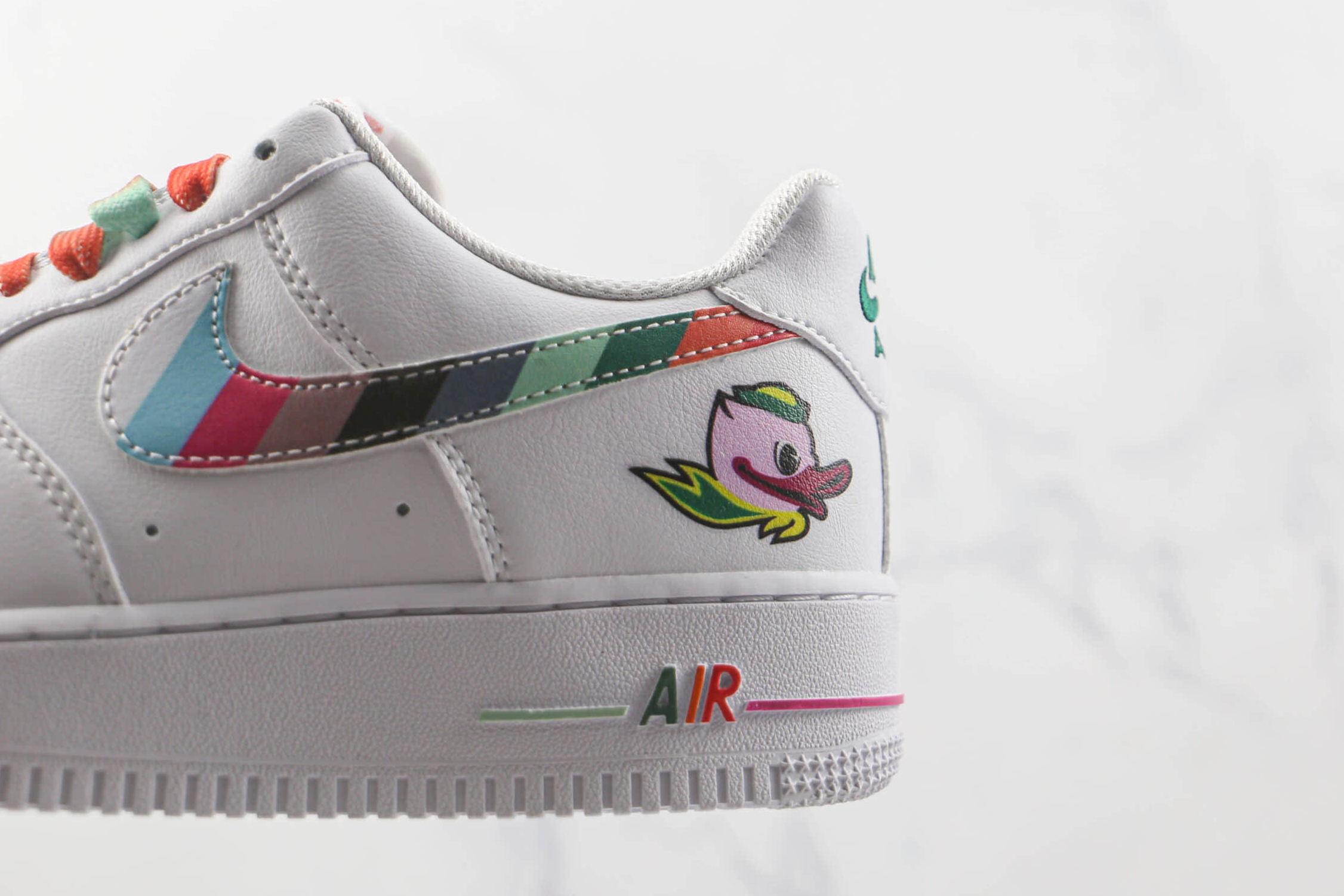 Nike Air Force 1 07 Low White Green Orange Multi-Color DH9595-100 - Shop Stylish Shoes Online