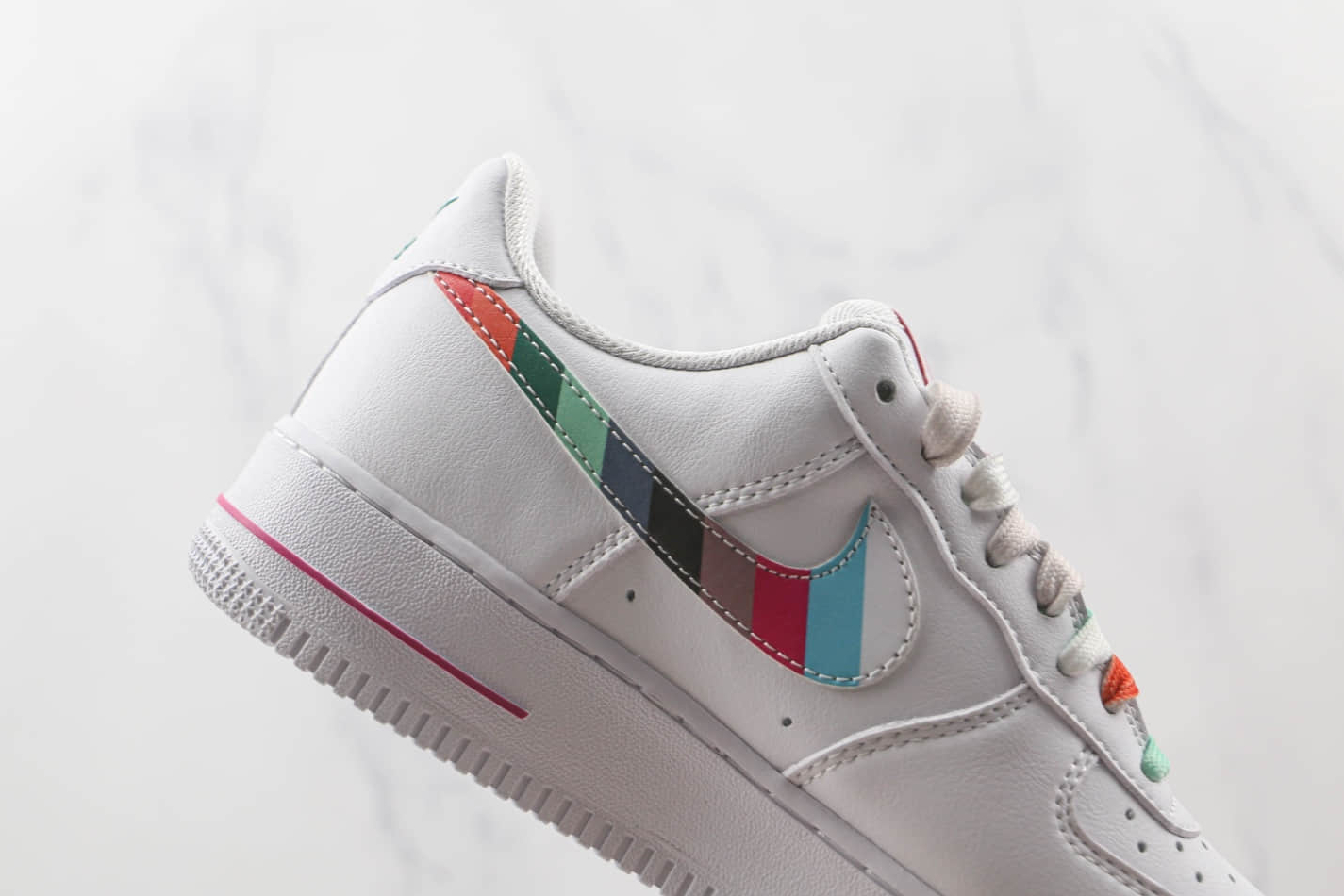 Nike Air Force 1 07 Low White Green Orange Multi-Color DH9595-100 - Shop Stylish Shoes Online