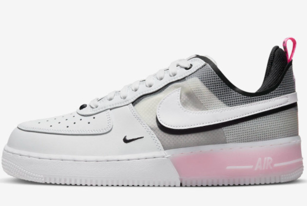 Nike Air Force 1 React White/Black-Pink Spell-Black DV0808-100 - Stylish and Comfortable Sneakers