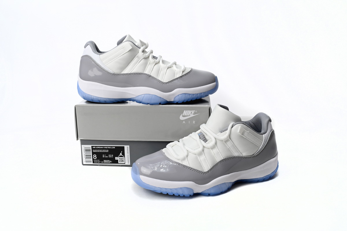 Air Jordan 11 Retro Low 'Cement Grey' AV2187-140 - Classic Style and Premium Comfort!