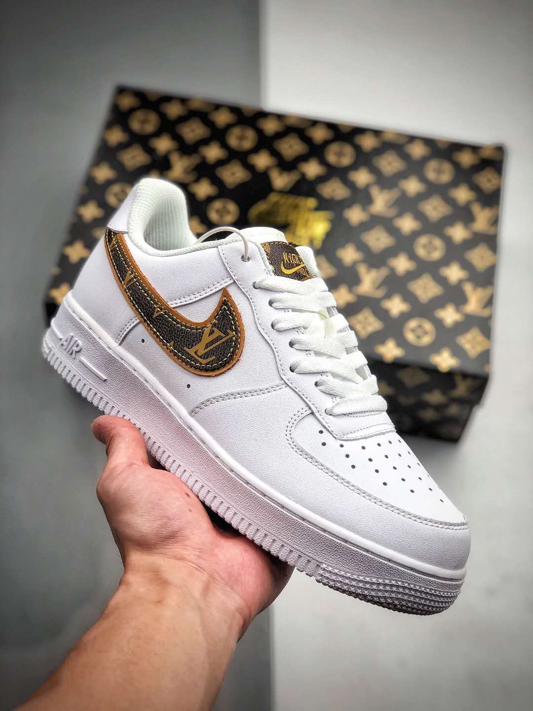 Nike Air Force 1 07 Prm Jdi White Brown AR7719-101 | Premium Sneakers