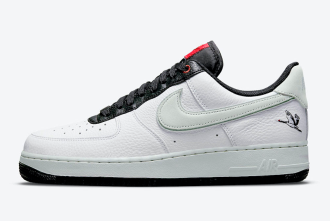 Nike Air Force 1 Low 'Milky Stork' White/Photon Dust-Black-Chile Red DA8482-100 - Shop Now