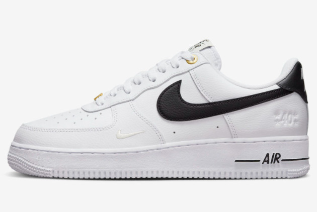Nike Air Force 1 Low '40th Anniversary' White/Black DQ7658-100 – Classic Design in Timeless Colors