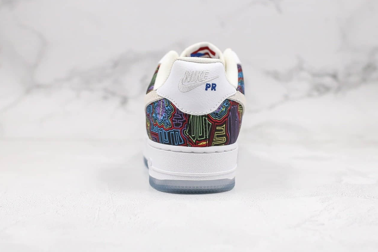 Nike Air Force 1 Low Puerto Rico WhiteMulticolor CJ1620-100 - Stylish and Iconic Sneakers