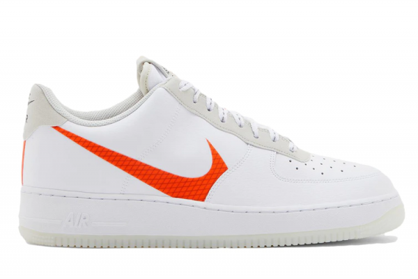 Nike Air Force 1 07 LV8 Orange Swoosh CD0888-100 - Stylish and Iconic Sneaker