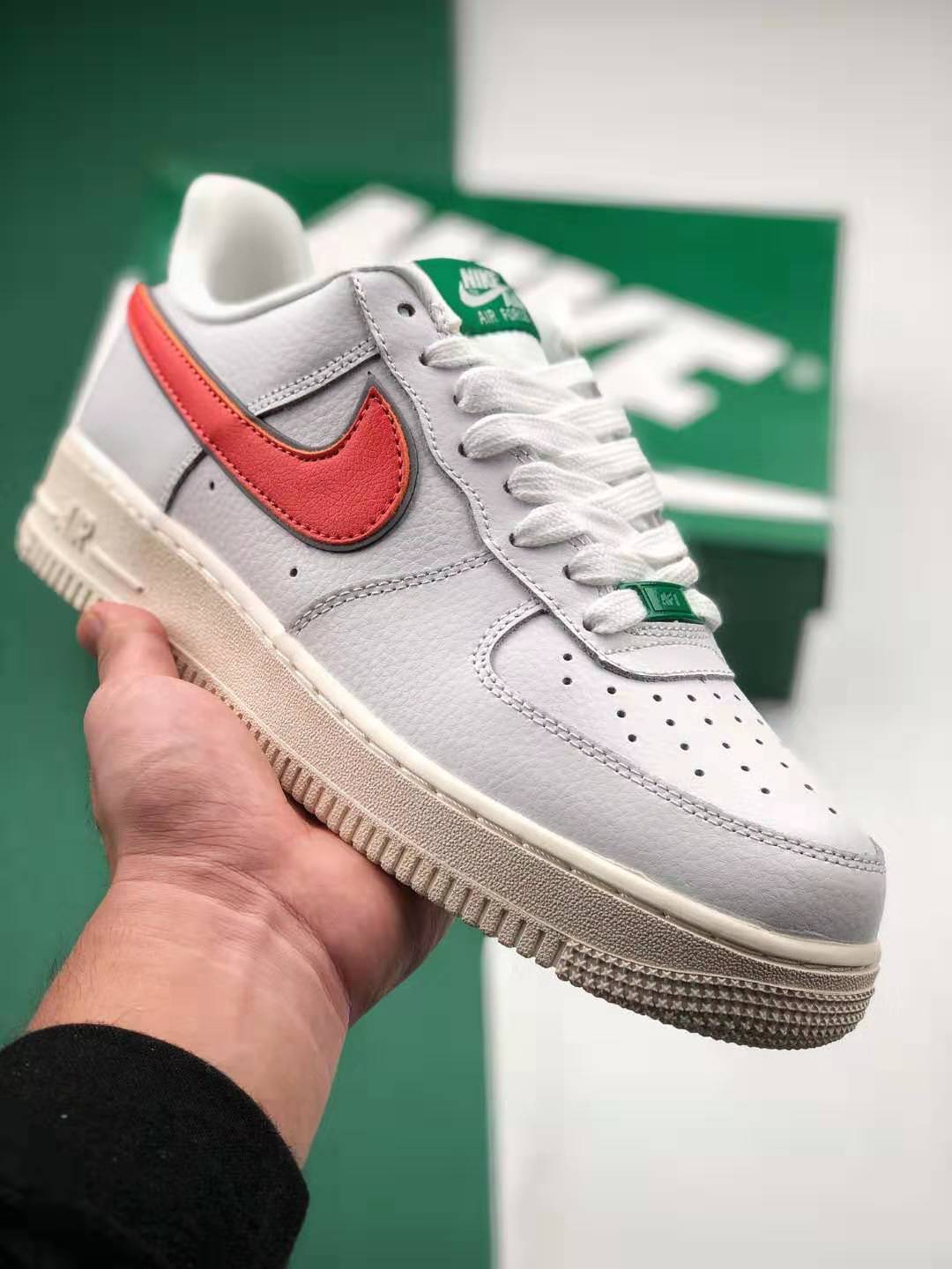 Nike Air Force 1 Low 07 LV8 X Stranger Things Hawkins High | White Orange Green AT2627-152