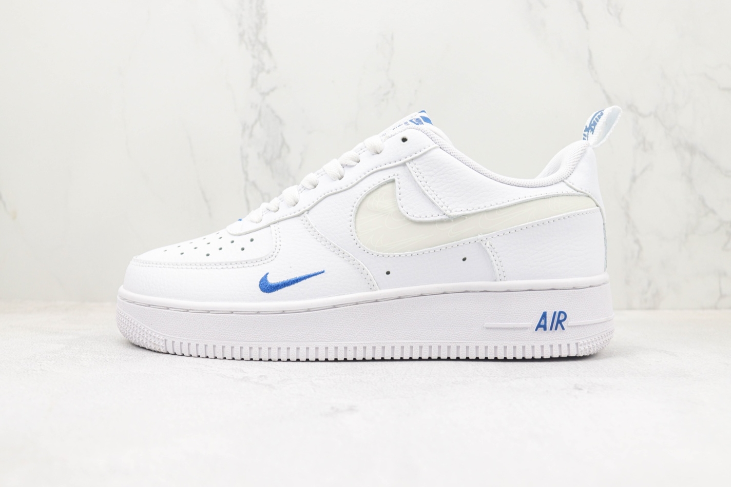 Nike Air Force 1 Low Reflective Swoosh White Blue FB8971-100