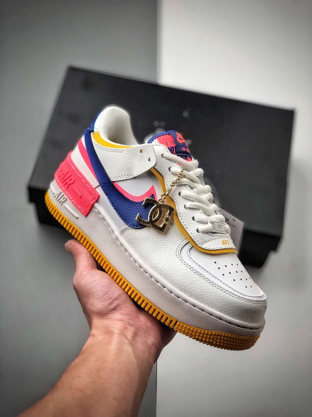 Nike Air Force 1 Shadow 'White Crimson Blue' Sneakers - CI0919-105