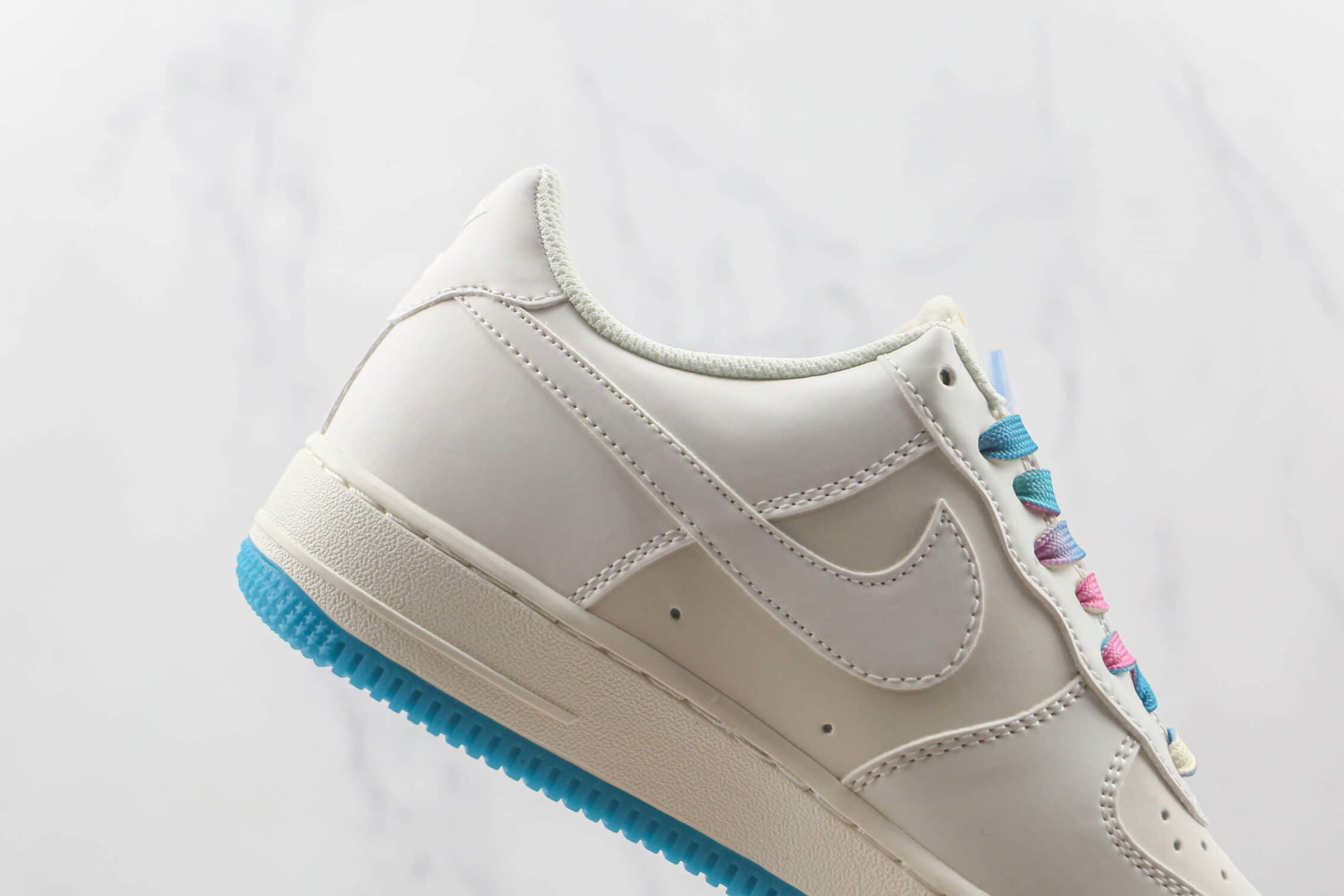 Nike Air Force 1 07 Low SU19 Rice White Blue Seven Color CH6696-326 - Authentic Sneakers