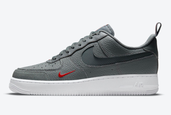 Nike Air Force 1 Low Grey Red White DN4433-001 - Premium Sneaker for Men