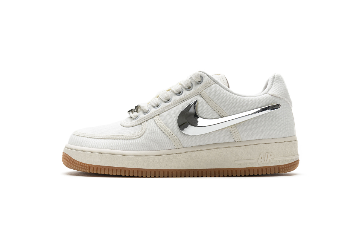 Nike Travis Scott X Air Force 1 'Sail' AQ4211-101 - Limited Edition Collab Now Available!