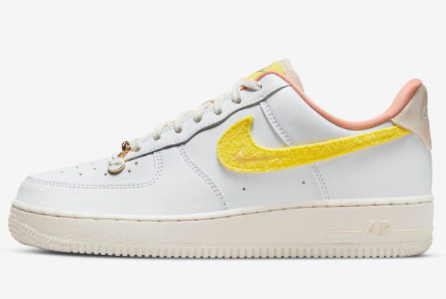 Nike Air Force 1 Low 'Mama' White/Yellow Strike-Phantom-Pearl White DV2183-100 - Stylish and Chic Sneakers for Women