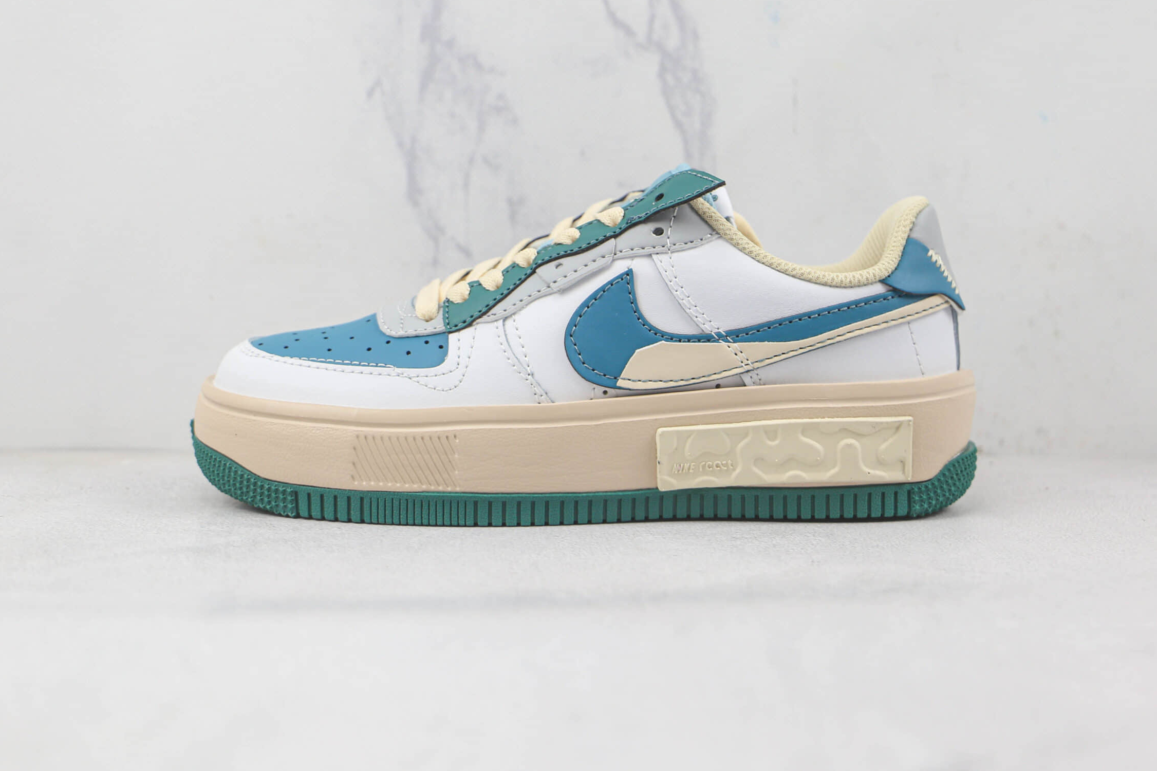 Nike Air Force 1 Fontanka Navy Blue Green Grey CW6688-604 - Modern Style and Comfort