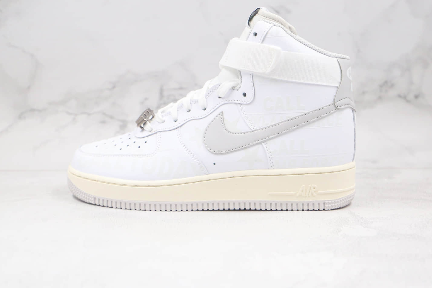 Nike Air Force 1 07 Premium Toll Free White Grey Running Shoes CU1414-100 - High-Quality Athletic Footwear