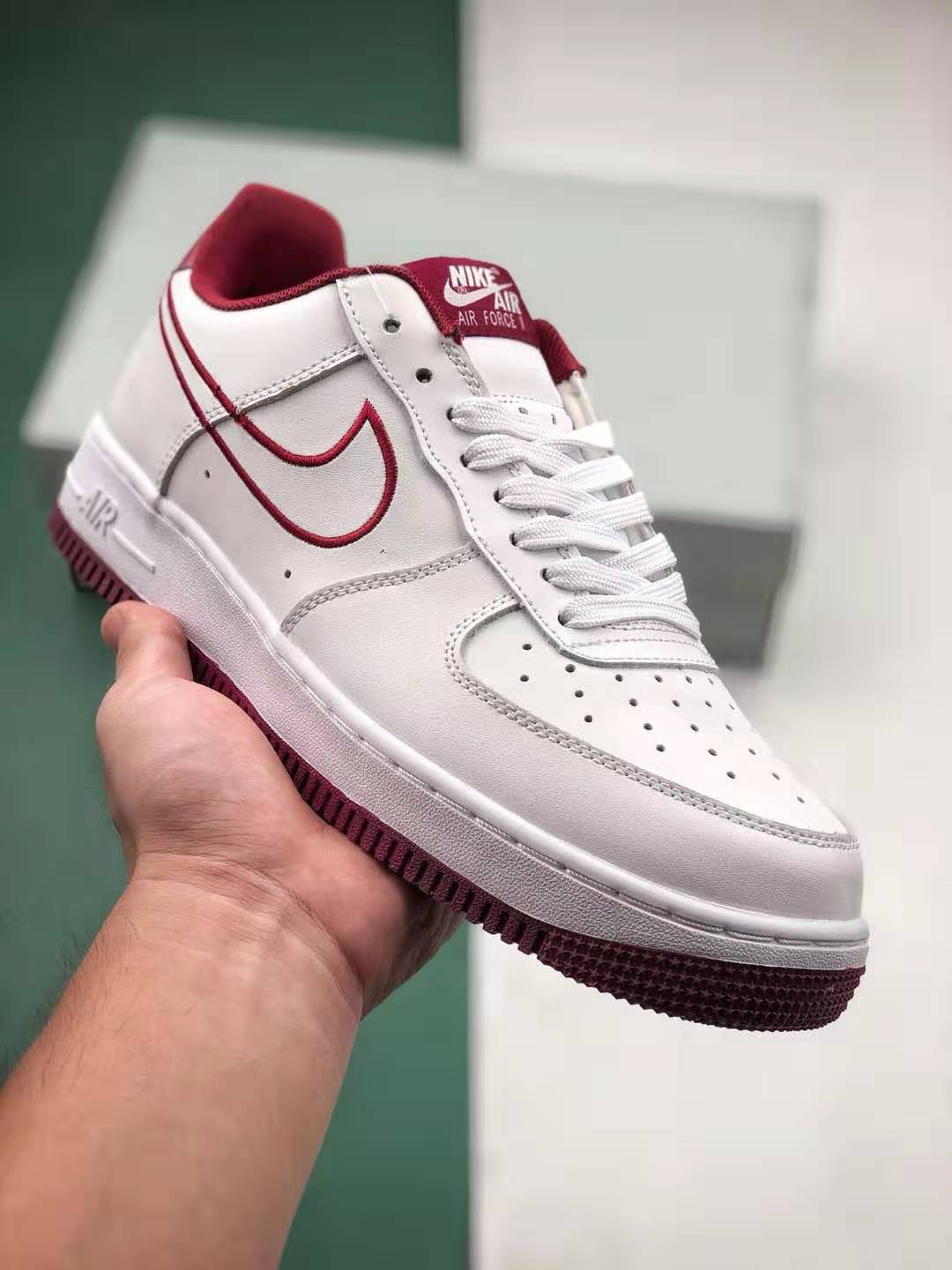 Nike Air Force 1 Low '07 Leather 'Team Red' AJ7280-100