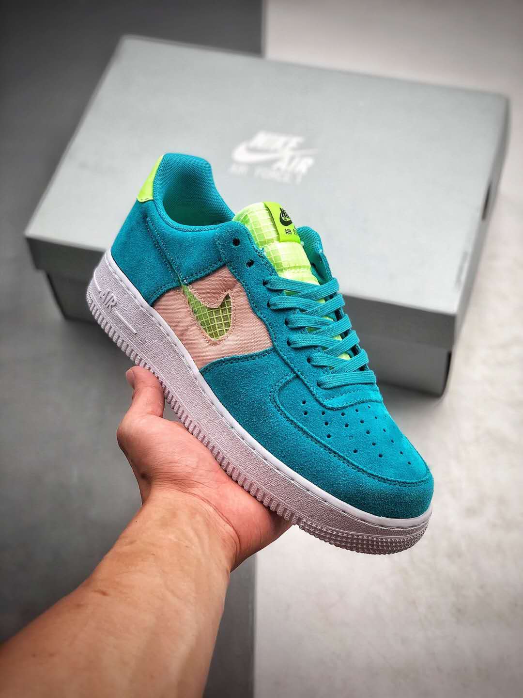 Nike Air Force 1 Low 'Transparent Blue Swoosh' CJ4093-300