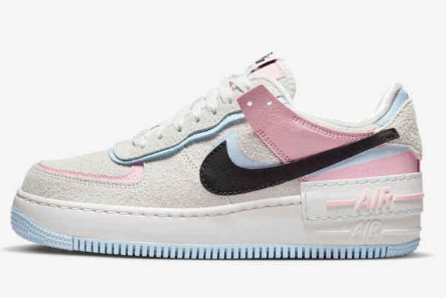 Nike Air Force 1 Shadow 'Hoops' Grey/Pink-Blue DX3358-100 | Stylish Women's Sneakers