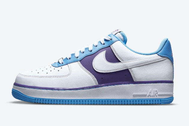 NBA x Nike Air Force 1 Low 'Lakers' White/White-Coast-Field Purple - Get the Ultimate Game-Day Style