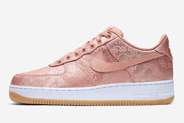Clot x Nike Air Force 1 Rose Gold/White-Gum Light Brown CJ5290-600 - Stylish and Trendy Sneakers