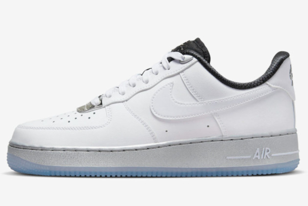 Nike Air Force 1 '07 SE White Chrome White/White-Metallic Silver-Black DX6764-100 - Premium Sneakers for Style and Comfort