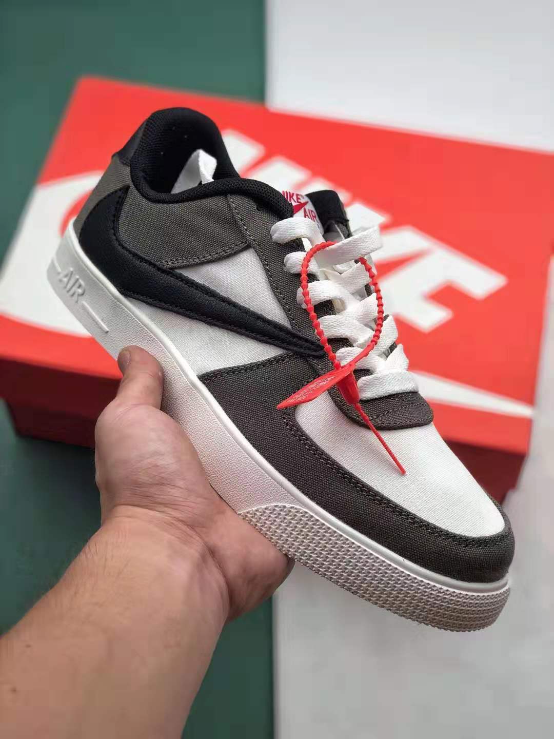 Nike Air Force 1 AC Grey Green Black 630939-100