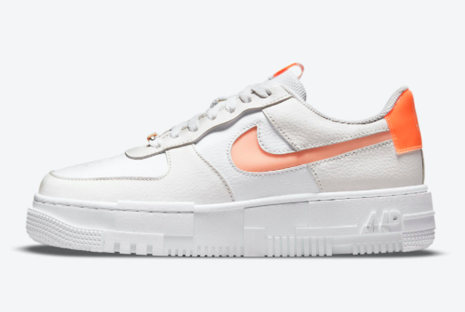 Nike Wmns Air Force 1 Pixel White Orange DM3036-100: Sleek Style & Vibrant Design | Shop Now