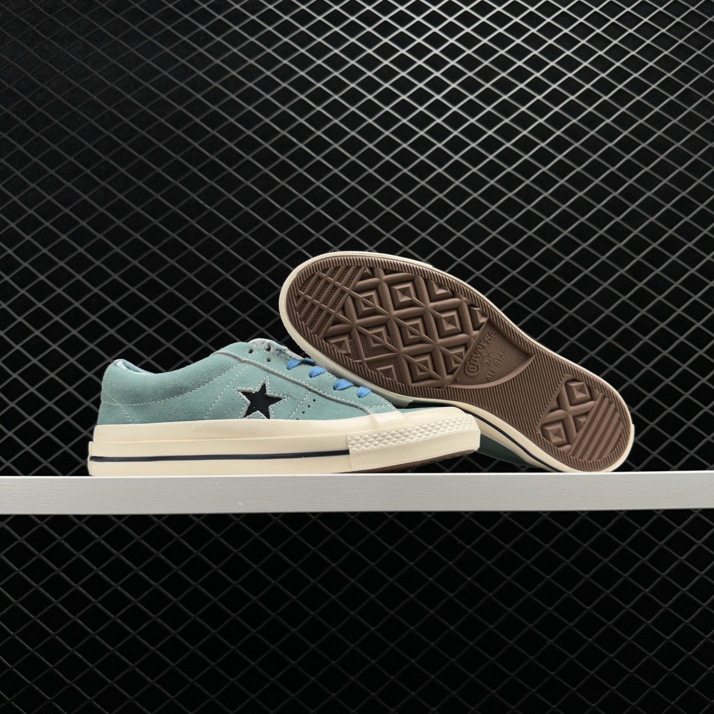 Converse One Star Pro Vintage Suede Low 'Tidepool Grey' A04157C - Trendy and Timeless Footwear