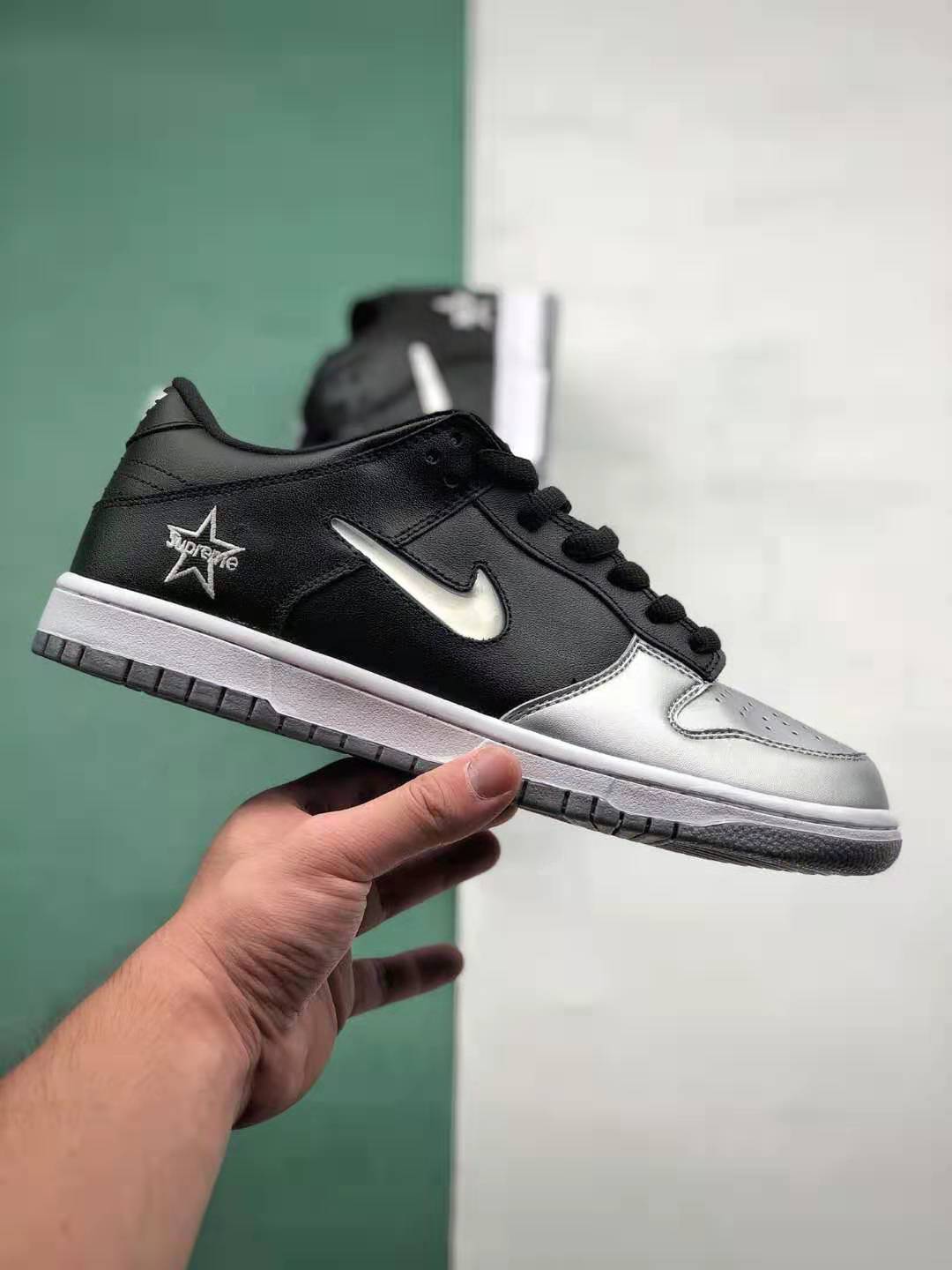 Nike Supreme x Dunk SB Low QS 'Metallic Silver' CK3480-001: Limited Edition Sneakers for Sale