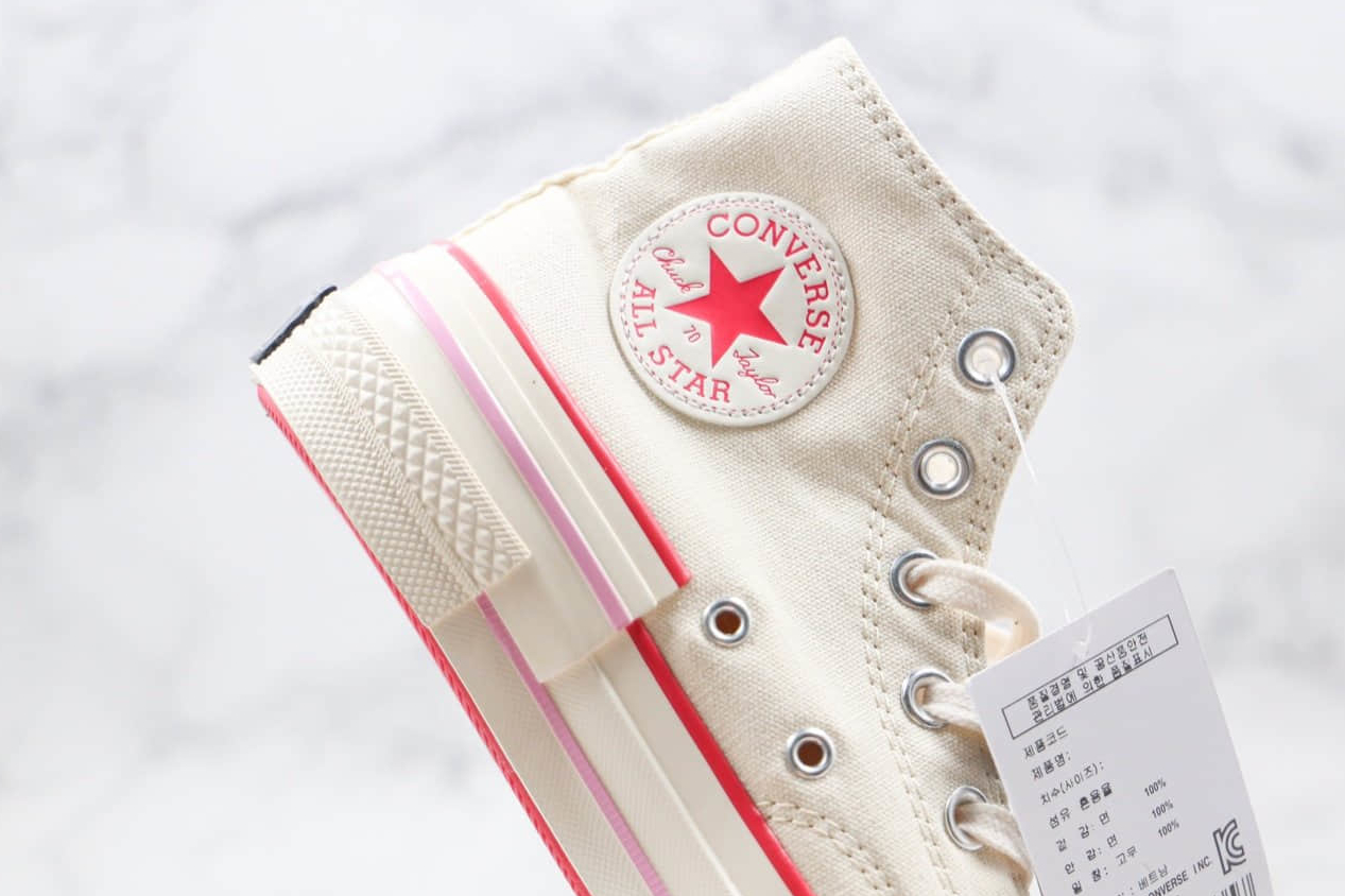 Converse Chuck 70 High 'Popped Color - Carmen Pink' Sneakers - 80s Retro Style