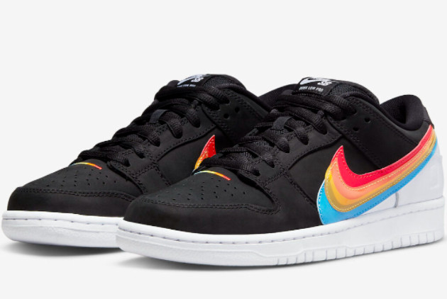Polaroid x Nike SB Dunk Low Black/Multicolor DH7722-001: Unique Collaboration with Vibrant Style