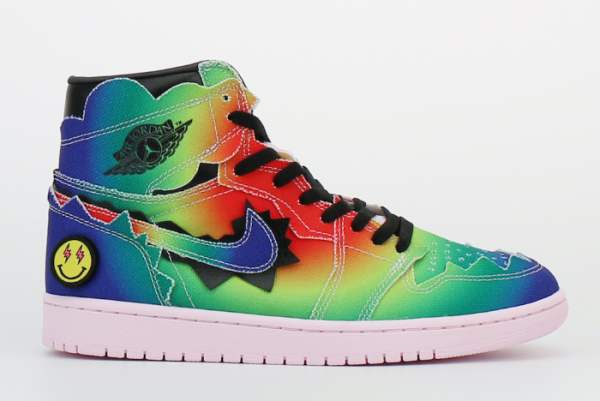 J Balvin x Air Jordan 1 High OG Multi-Color/Black-Pink Foam DC3481-900 | Limited Edition Collaboration Sneakers