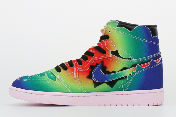 J Balvin x Air Jordan 1 High OG Multi-Color/Black-Pink Foam DC3481-900 | Limited Edition Collaboration Sneakers