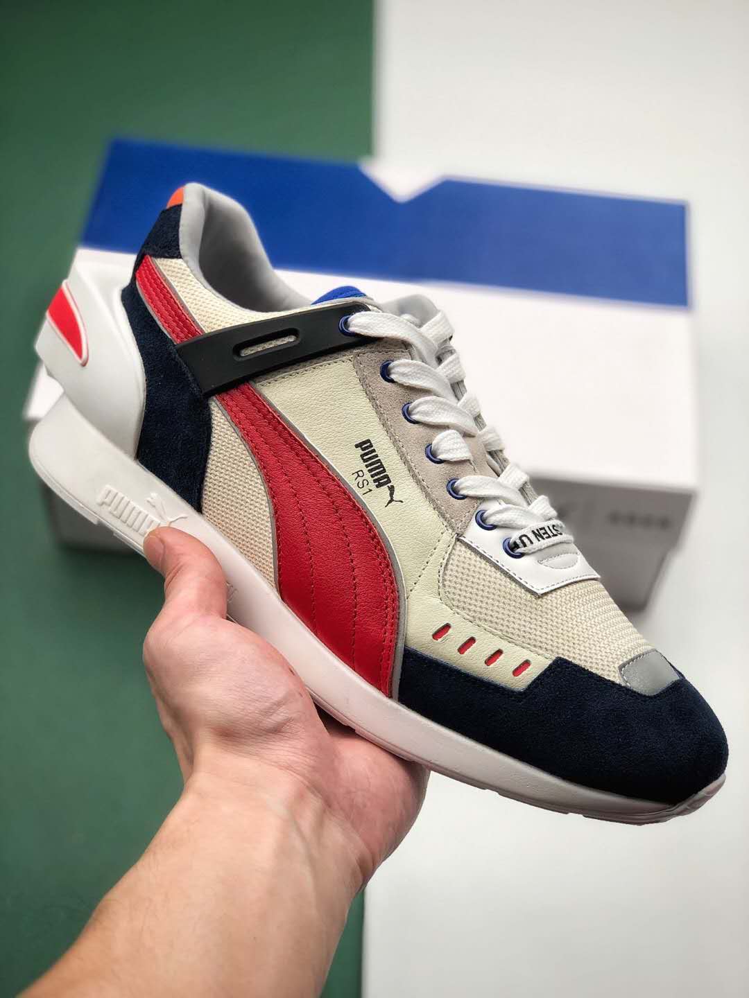 Puma Ader Error x RS-1 White Blue Red 369537-01 | Limited Edition