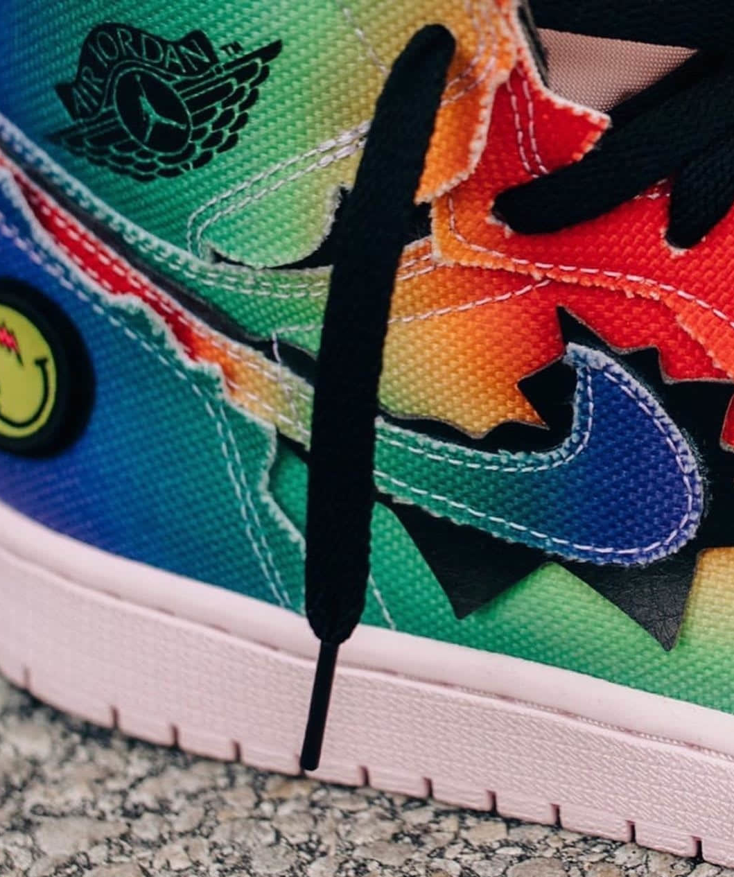 Air Jordan 1 Retro High J Balvin Black Pink Foam Multi-Color DC3481-900 | Authentic Sneakers
