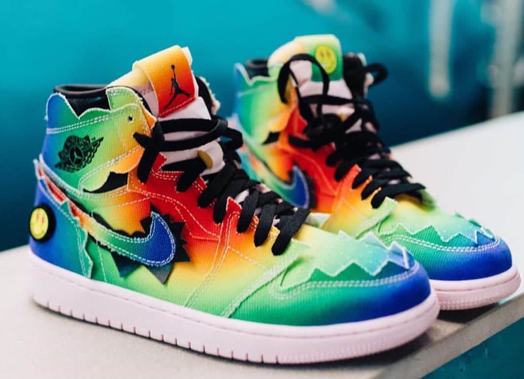 Air Jordan 1 Retro High J Balvin Black Pink Foam Multi-Color DC3481-900 | Authentic Sneakers