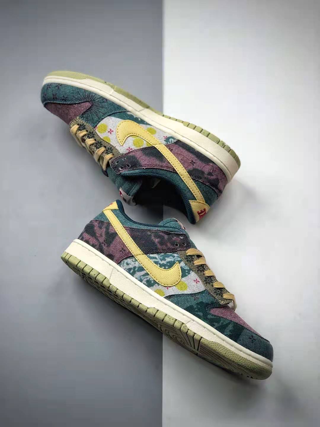 Nike Dunk Low SP Lemon Wash Multi Color Blue Red Yellow CZ9747-900 | Shop Now for Limited Edition Nike Sneakers