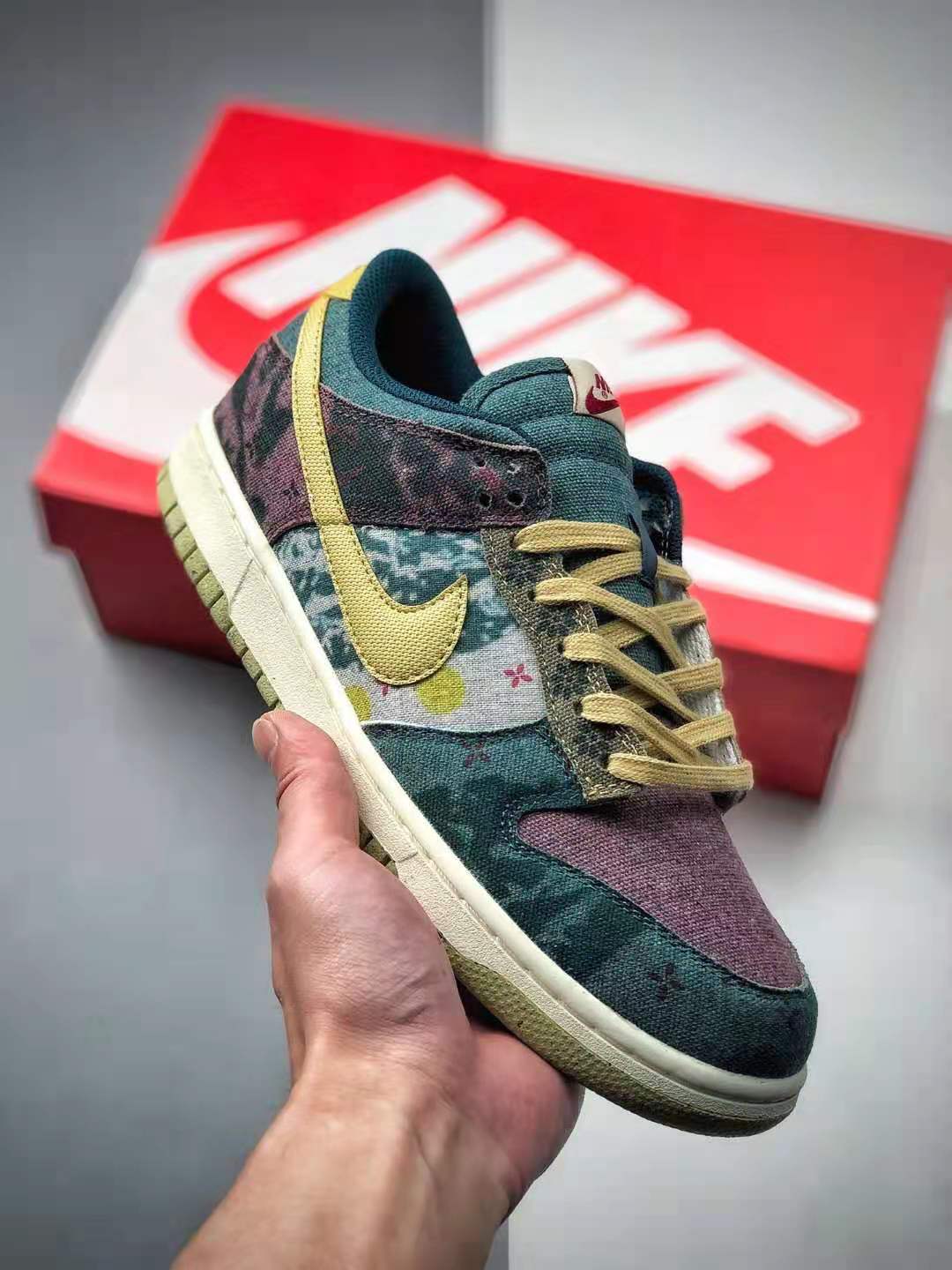 Nike Dunk Low SP Lemon Wash Multi Color Blue Red Yellow CZ9747-900 | Shop Now for Limited Edition Nike Sneakers