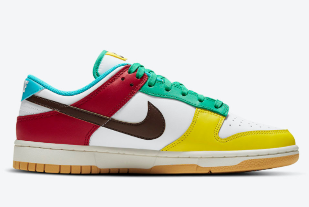 Nike Dunk Low SE 'Free 99' White/Multi-Color DH0952-100: Perfect Blend of Style and Comfort