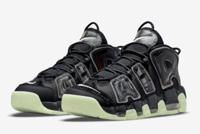 Nike Air More Uptempo 'Utagawa Kuniyoshi' Off Noir/Sail-Pure Platinum-Black - Stylish Sneakers