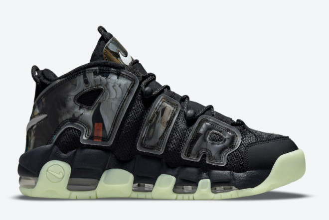 Nike Air More Uptempo 'Utagawa Kuniyoshi' Off Noir/Sail-Pure Platinum-Black - Stylish Sneakers