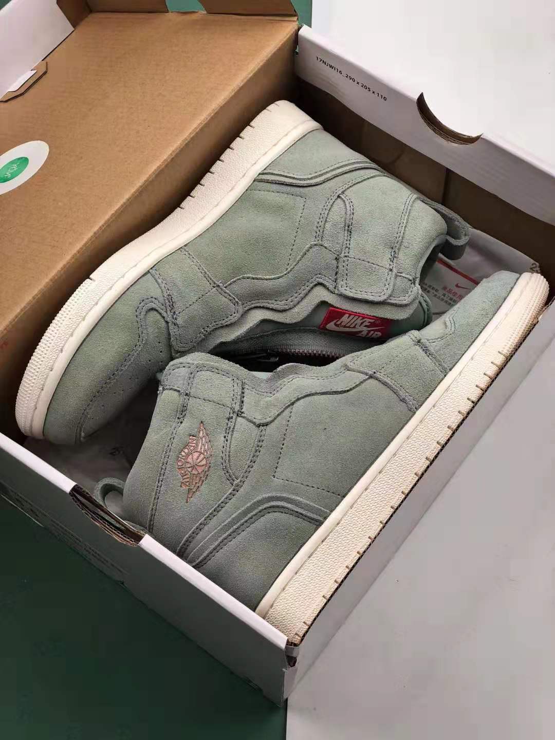 Air Jordan 1 Retro High Zip 'Mica Green' AQ3742-305 - Trendy & Stylish Sneaker on Sale!