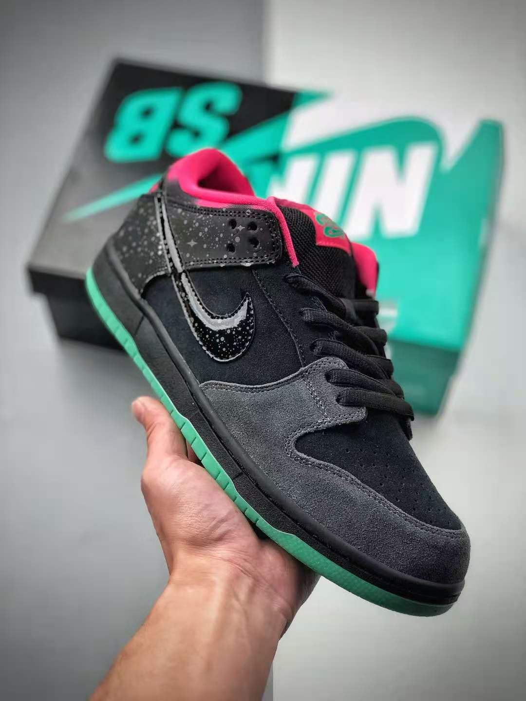 Dunk Low Premium SB Ae Quickstrike Premier Northern Lights Frc Mint Pink Anthrect Crystal Black 724183-063