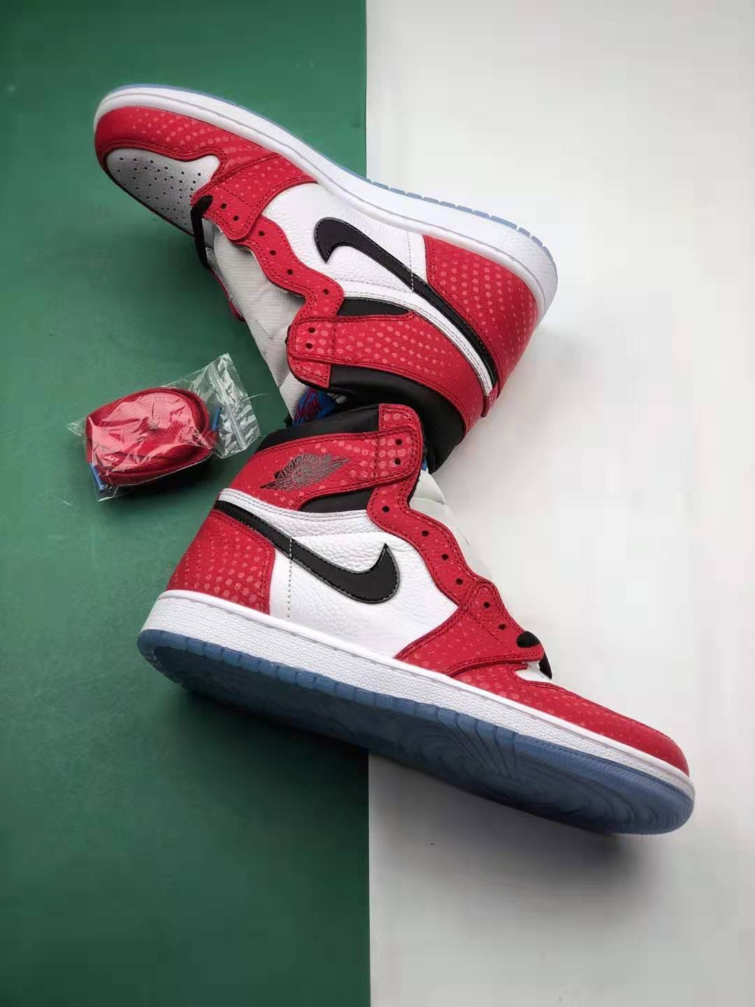 Air Jordan 1 Retro High OG 'Origin Story' 555088-602 - Limited Edition Spidey Sneakers
